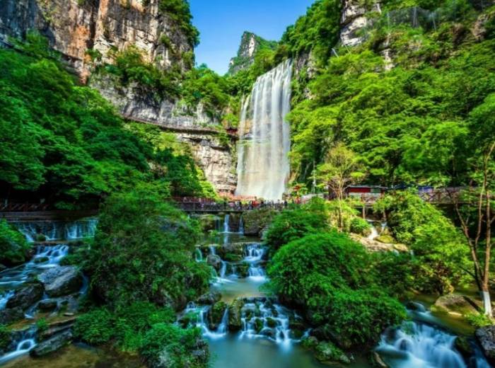 三峡大瀑布金狮洞全景一日游（赠送情人泉）图2