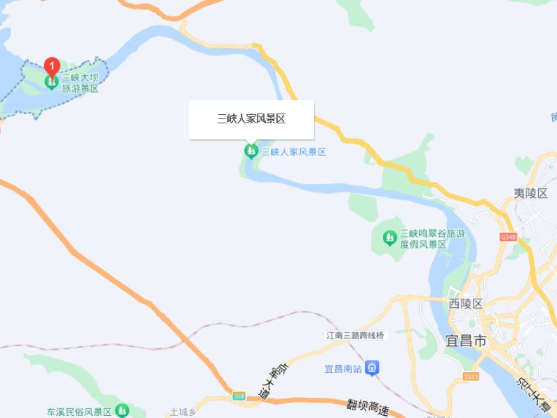 三峡大坝和三峡人家隔多远